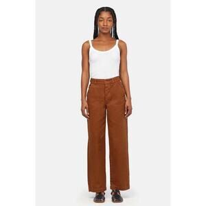 NEW! Lacausa Aiden Trouser Size 2 Toffee Wash Denim Jeans Mid Rise Pants H16-2
